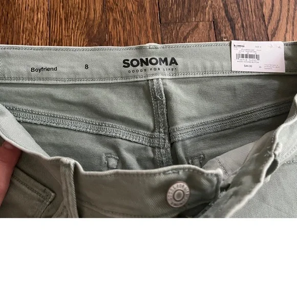 Sonoma boyfriend High Rise jeans Sz 8 - Picture 3 of 4